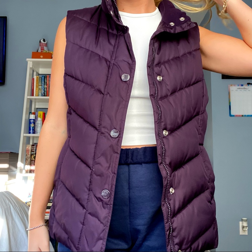 Purple Puffer Vest from GAP